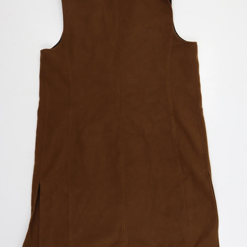 Carolina Belle Womens Brown Overcoat Waistcoat Size 14 - Open