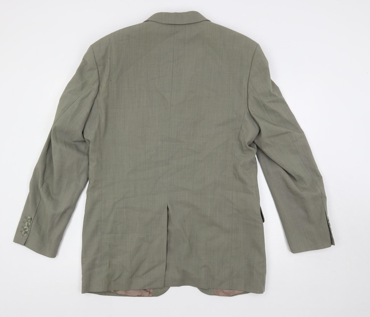 Cecil Gee Mens Green Wool Jacket Suit Jacket Size 40 Regular
