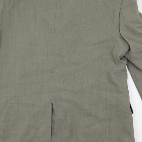 Cecil Gee Mens Green Wool Jacket Suit Jacket Size 40 Regular