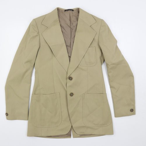 Mr. James Mens Beige Wool Jacket Blazer Size 38 Regular