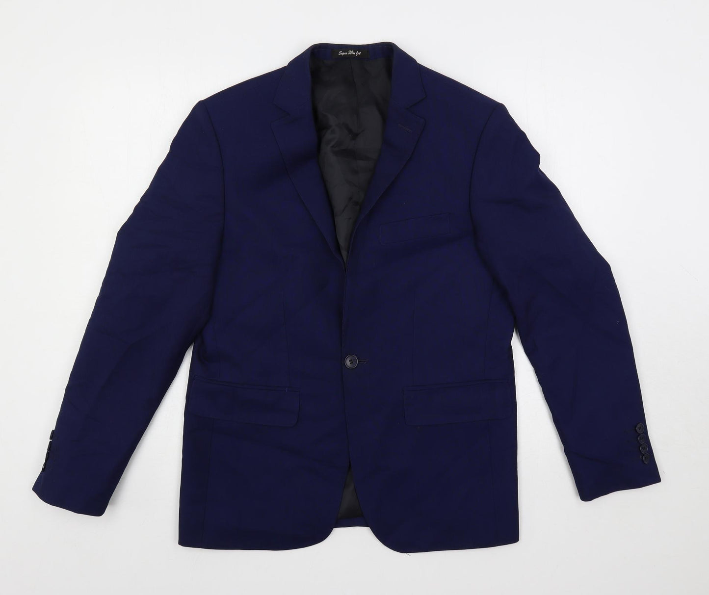 Lorenzo Mens Blue Polyester Jacket Suit Jacket Size 36 Regular