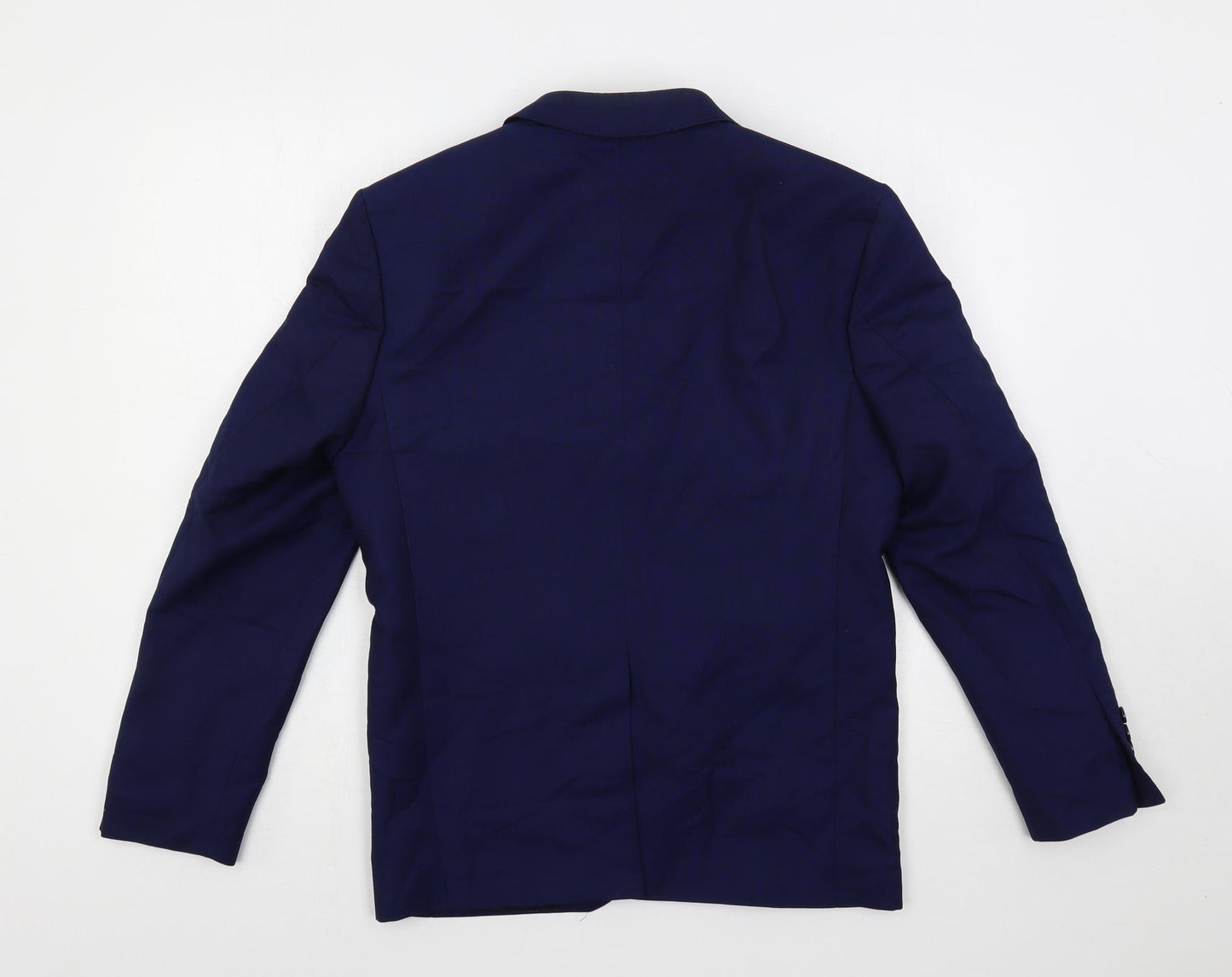 Lorenzo Mens Blue Polyester Jacket Suit Jacket Size 36 Regular