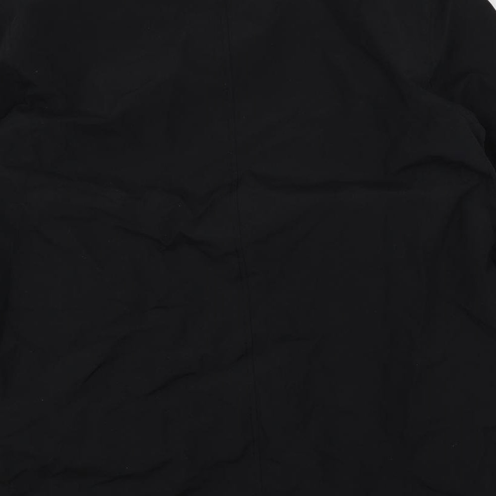 Dannimac Mens Black Overcoat Coat Size M Button