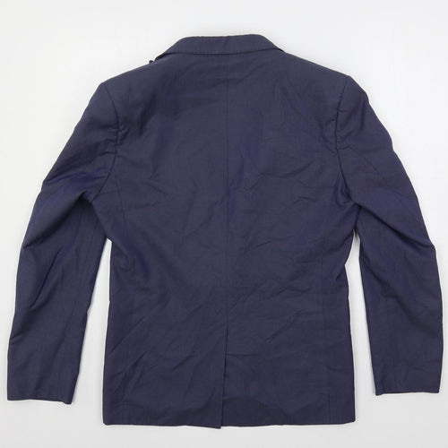 Marks and Spencer Mens Blue Polyester Jacket Suit Jacket Size 38 Regular