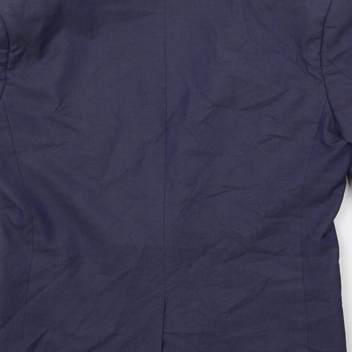 Marks and Spencer Mens Blue Polyester Jacket Suit Jacket Size 38 Regular