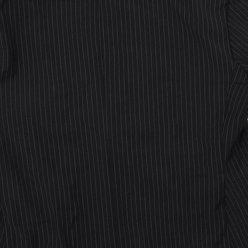 Autograph Mens Black Striped Wool Jacket Suit Jacket Size 44 Regular