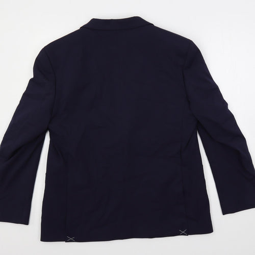 Marks and Spencer Mens Blue Viscose Jacket Suit Jacket Size 42 Regular