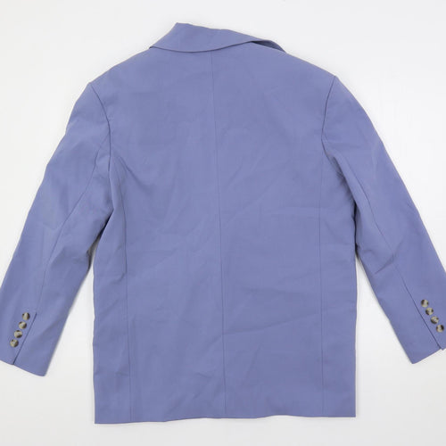 Bershka Womens Blue Jacket Blazer Size XS Button