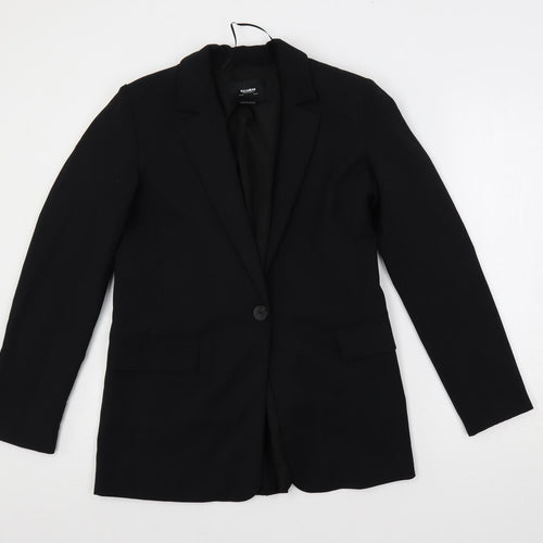 Pull&Bear Womens Black Jacket Blazer Size S Button