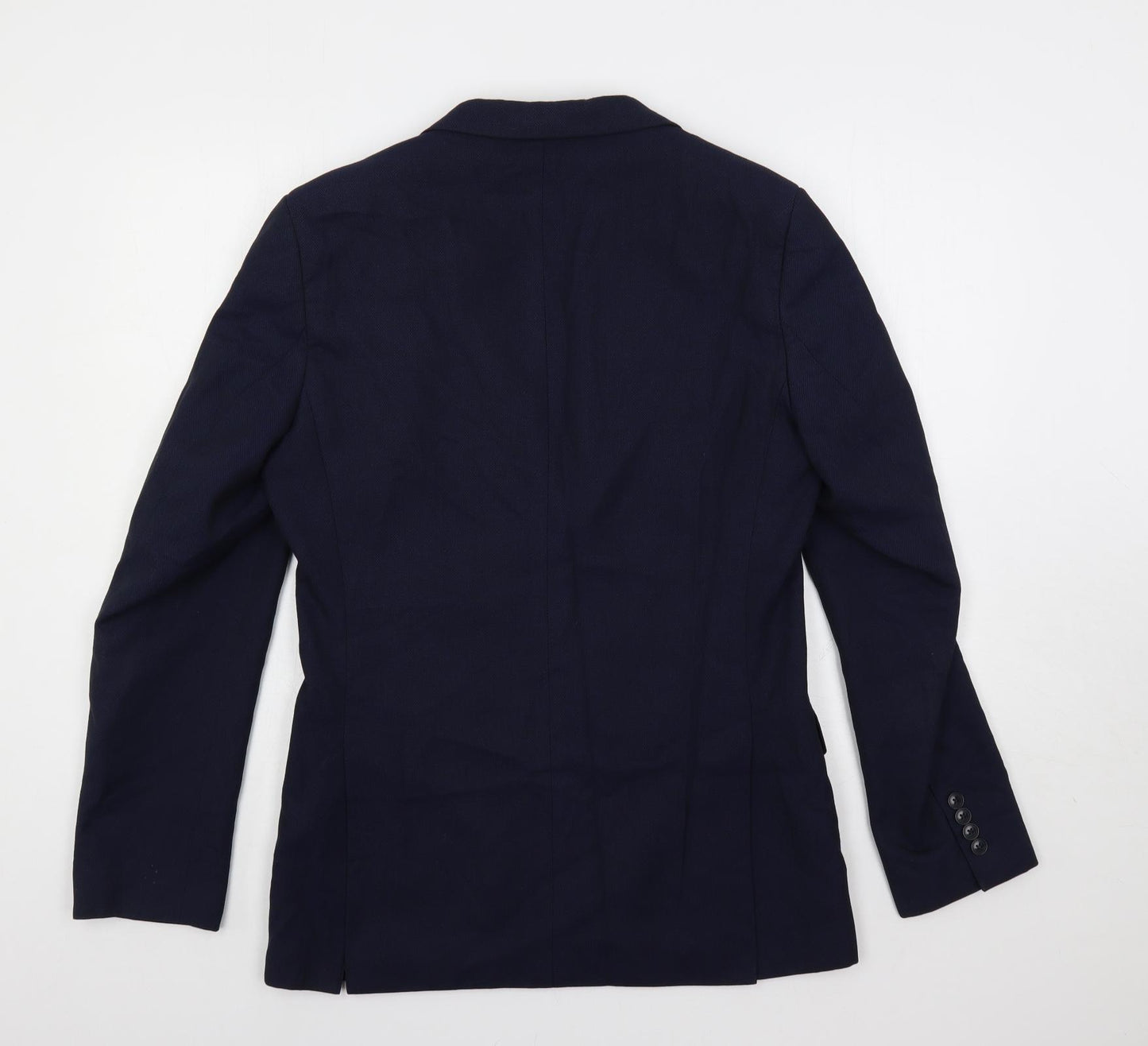 Marks and Spencer Mens Blue Polyester Jacket Suit Jacket Size 38 Regular
