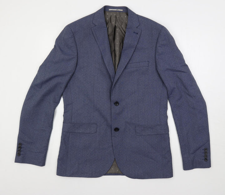 NEXT Mens Blue Polyester Jacket Suit Jacket Size 40 Regular
