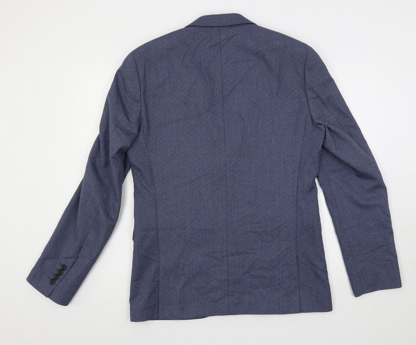 NEXT Mens Blue Polyester Jacket Suit Jacket Size 40 Regular