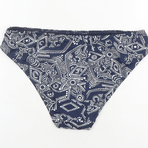 Marks and Spencer Womens Blue Geometric Polyester Swim Bottom Size 16