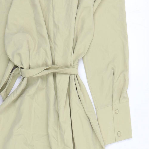 Autograph Womens Beige Modal A-Line Size 18 Round Neck Button - Belted