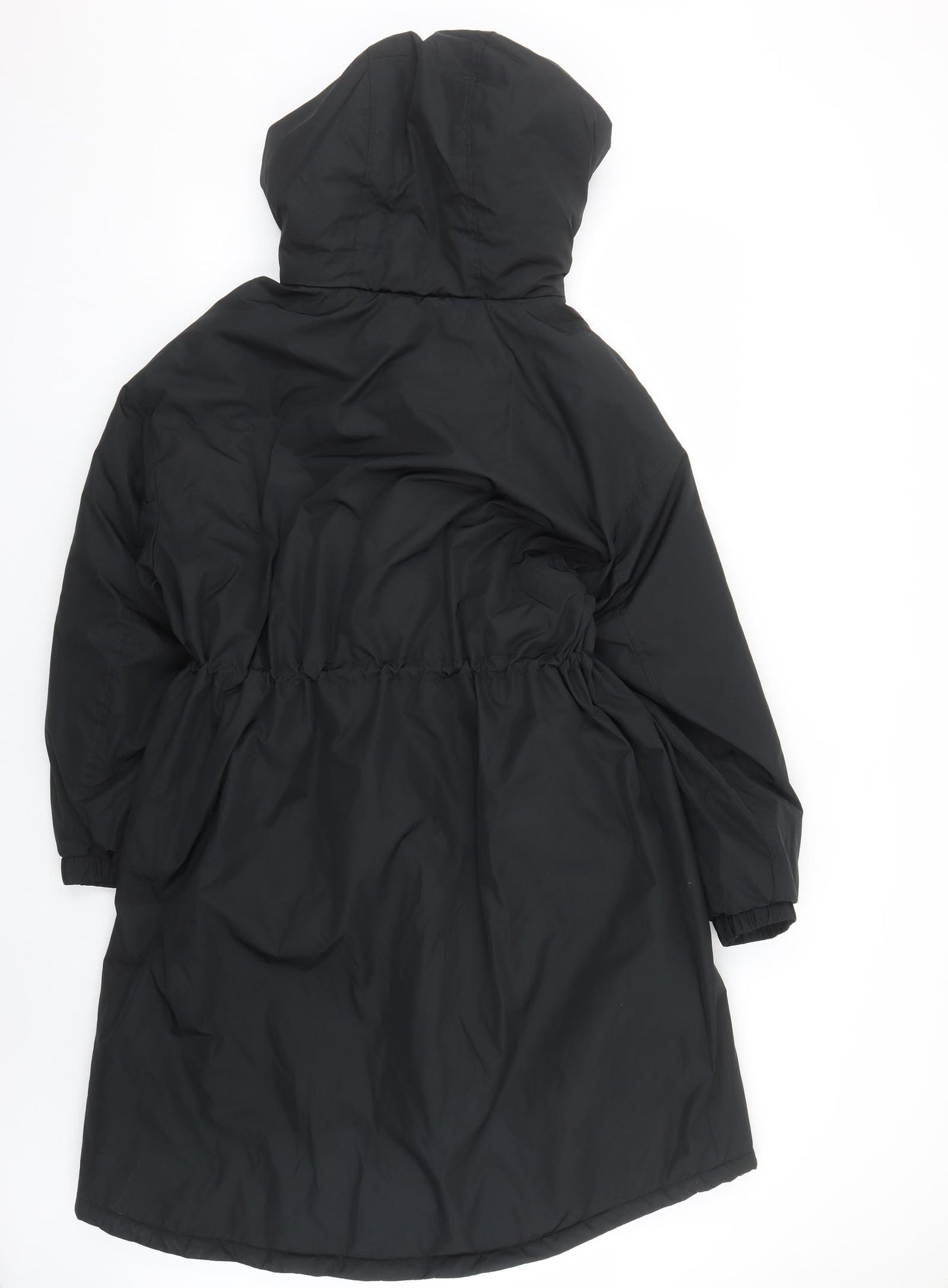 Marks and Spencer Womens Black Rain Coat Coat Size 16 Zip
