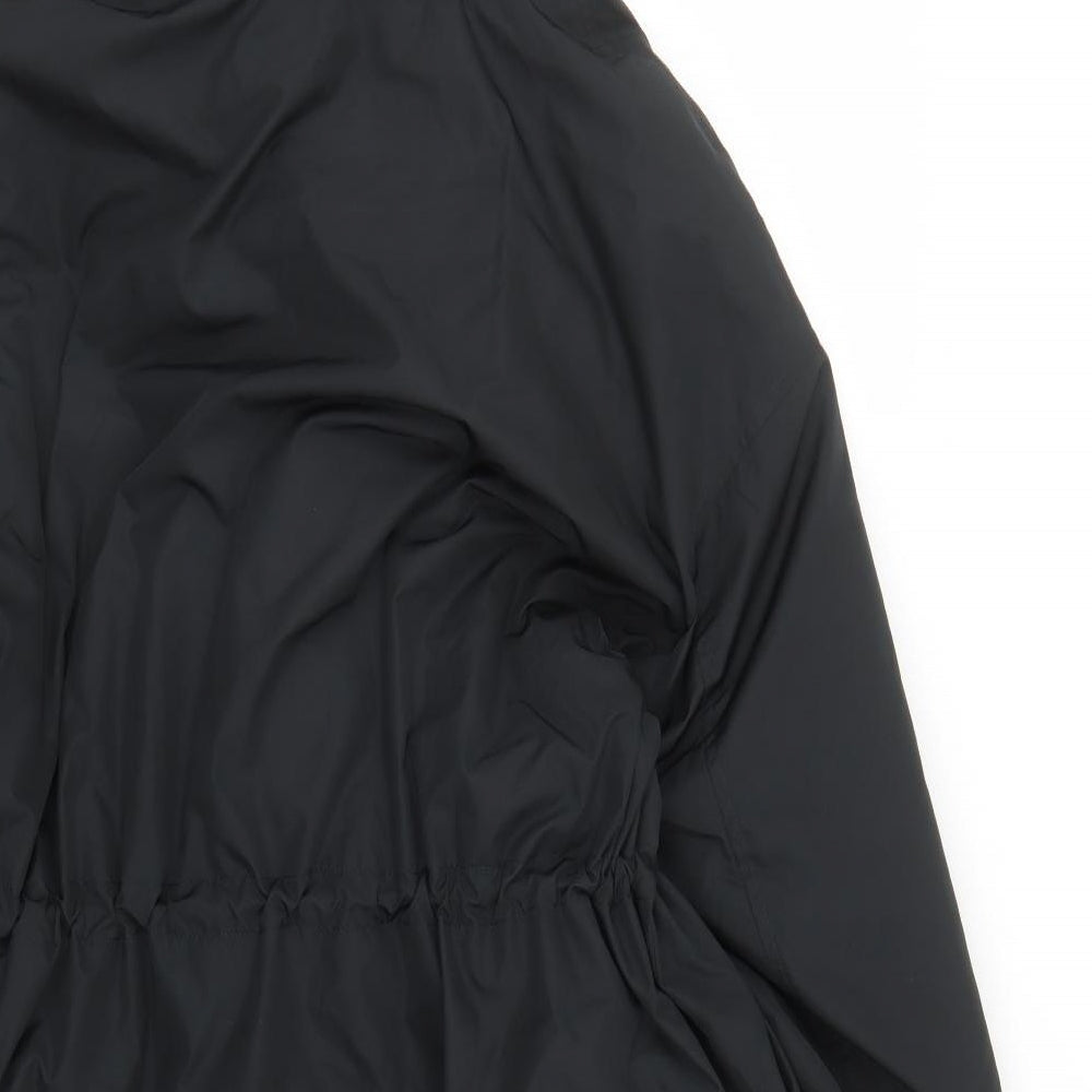 Marks and Spencer Womens Black Rain Coat Coat Size 16 Zip