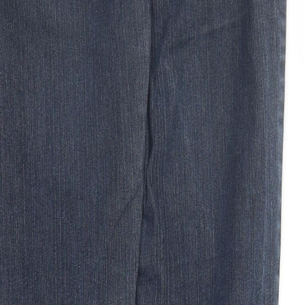 New Look Womens Blue Cotton Skinny Jeans Size 10 L31 in Regular Zip