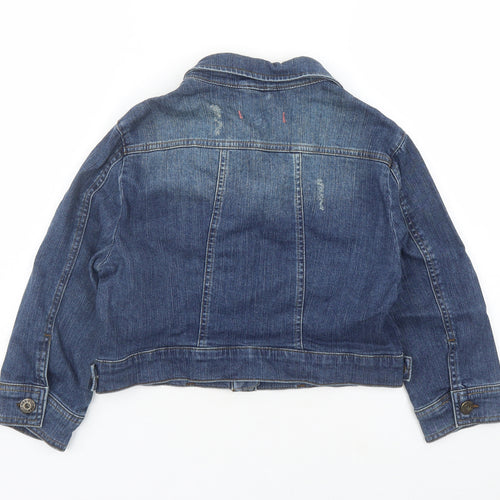 New Look Womens Blue Jacket Size 14 Button