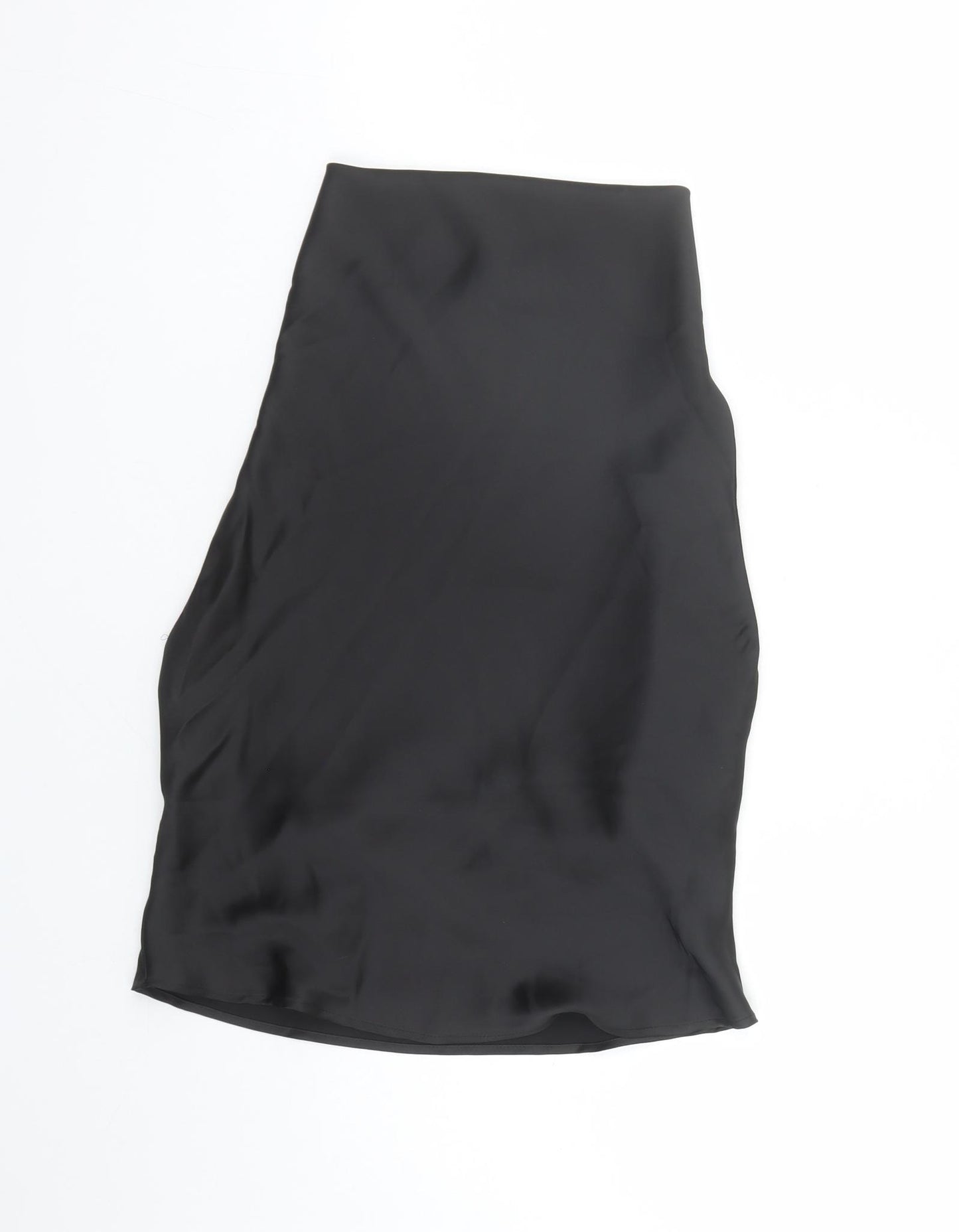 Zara Womens Black Polyester Basic Blouse Size M Halter - Backless