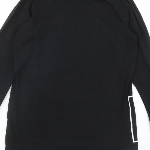 NERF Boys Black Cotton Basic Casual Size 13-14 Years Round Neck Pullover