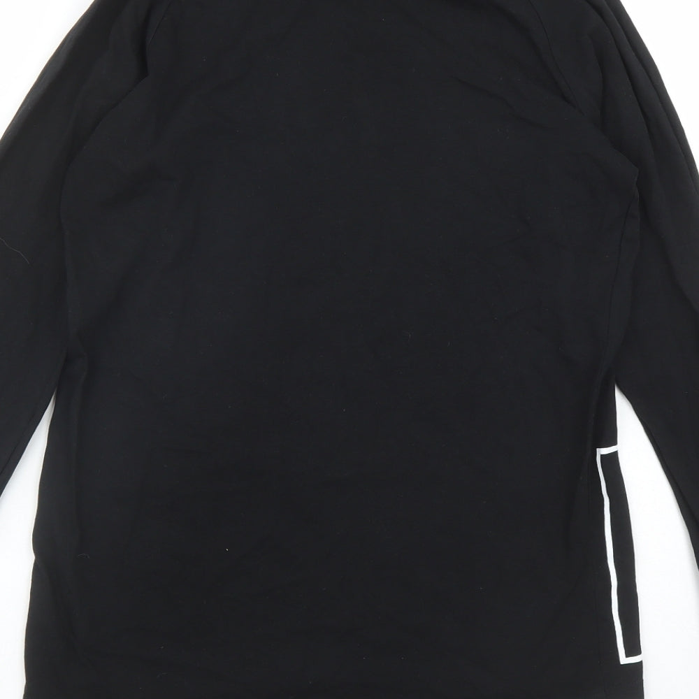 NERF Boys Black Cotton Basic Casual Size 13-14 Years Round Neck Pullover