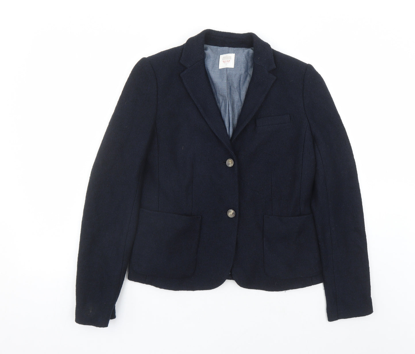 Gap Womens Blue Viscose Jacket Blazer Size 10