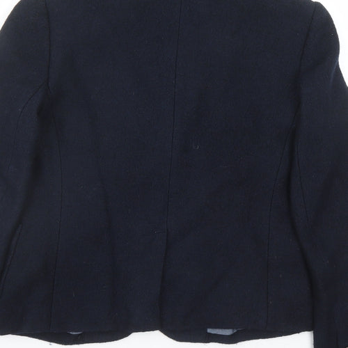 Gap Womens Blue Viscose Jacket Blazer Size 10