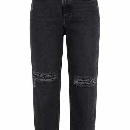 Zara Womens Grey Cotton Straight Jeans Size 28 in L29 in Regular Zip