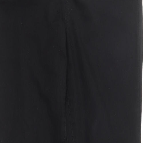 PEP&CO Womens Black Cotton Jegging Jeans Size 14 L29 in Regular - Elasticated Waist