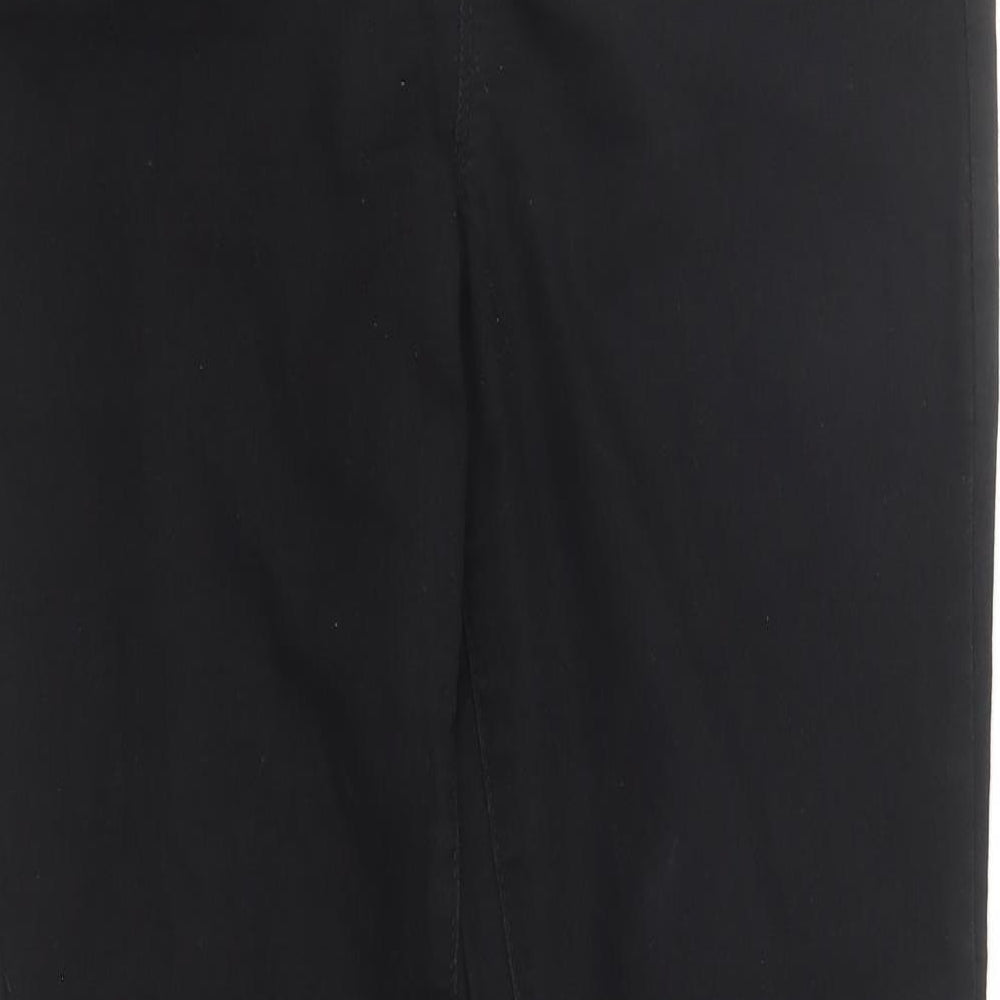 PEP&CO Womens Black Cotton Jegging Jeans Size 14 L29 in Regular - Elasticated Waist