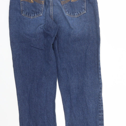 Nudie Mens Blue Cotton Straight Jeans Size 30 in L31 in Regular Zip
