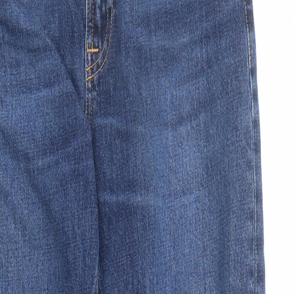 Nudie Mens Blue Cotton Straight Jeans Size 30 in L31 in Regular Zip