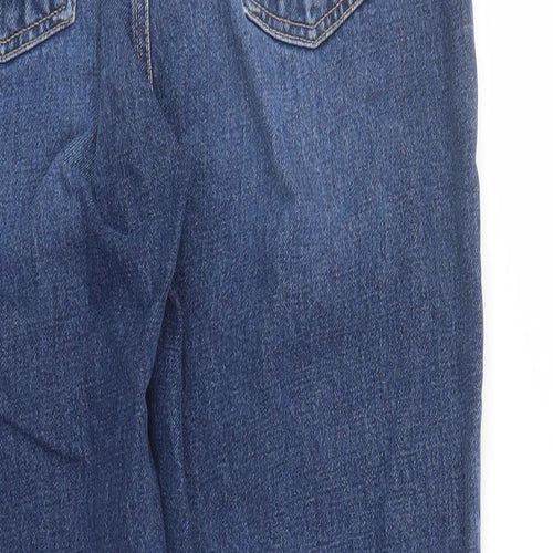 Nudie Mens Blue Cotton Straight Jeans Size 30 in L31 in Regular Zip