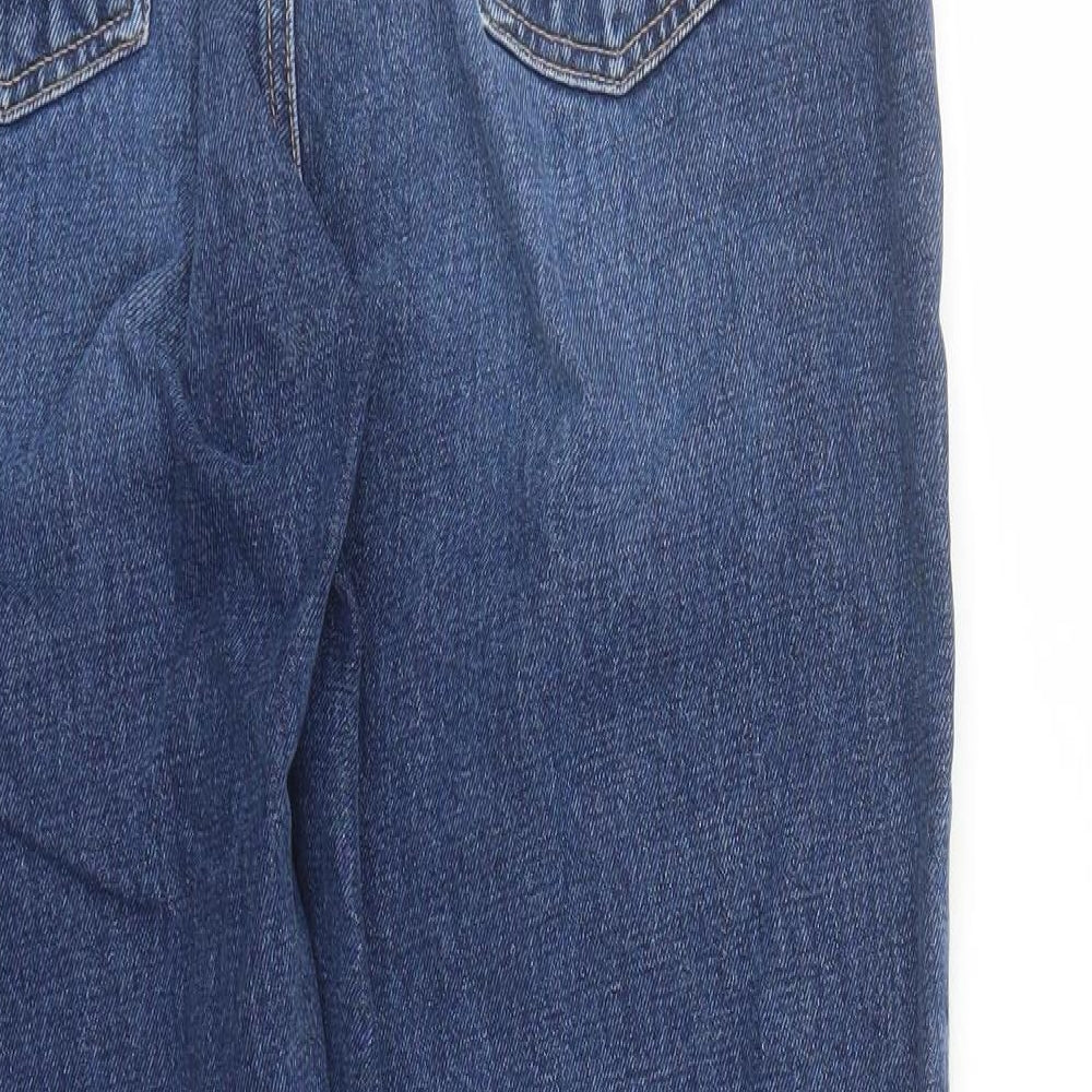 Nudie Mens Blue Cotton Straight Jeans Size 30 in L31 in Regular Zip