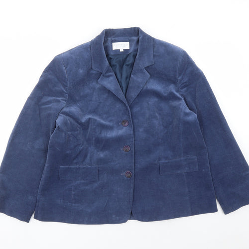 Cotswold Womens Blue Jacket Size 20 Button