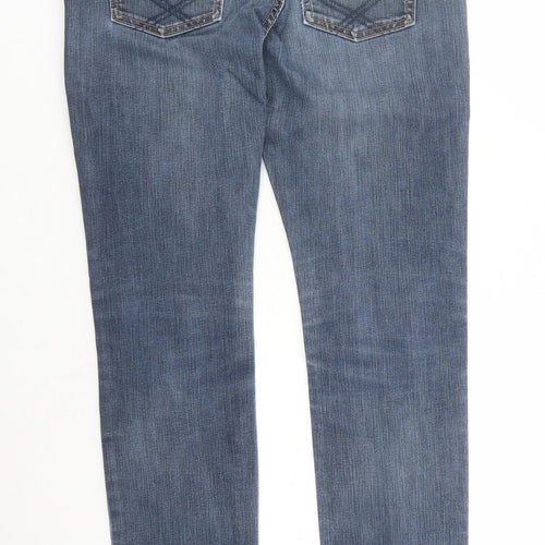 Gap Womens Blue Cotton Skinny Jeans Size 8 L32 in Regular Zip