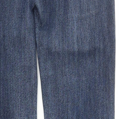 Jolina Womens Blue Cotton Straight Jeans Size 28 in L31 in Regular Zip