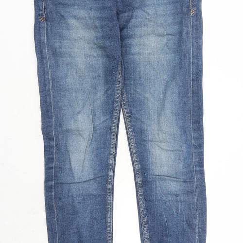 Terranova Womens Blue Cotton Skinny Jeans Size XS L29 in Regular Zip
