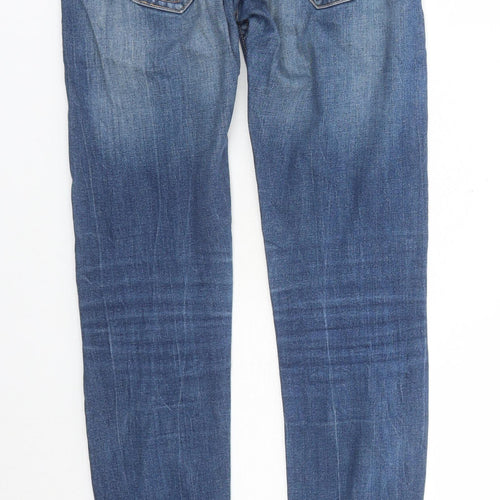 Terranova Womens Blue Cotton Skinny Jeans Size XS L29 in Regular Zip