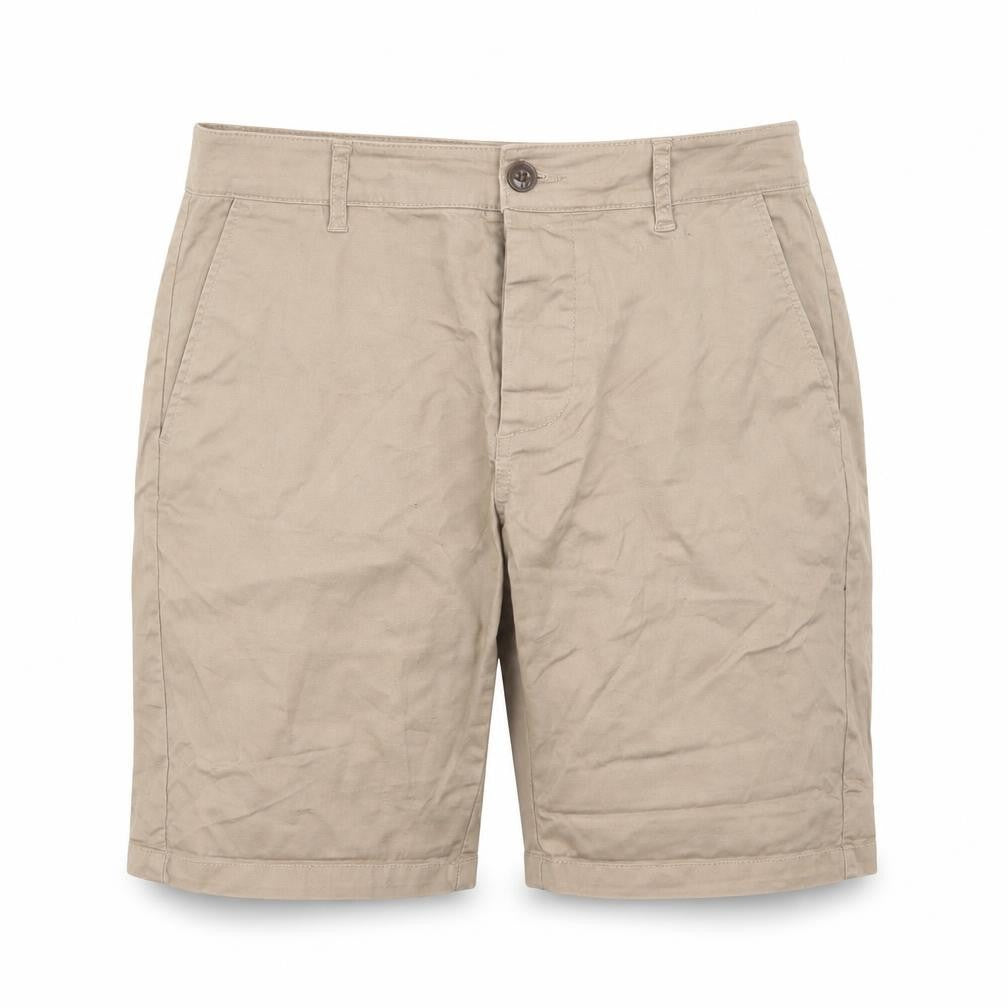 ASOS Mens Brown Cotton Bermuda Shorts Size 28 in L7 in Regular Zip