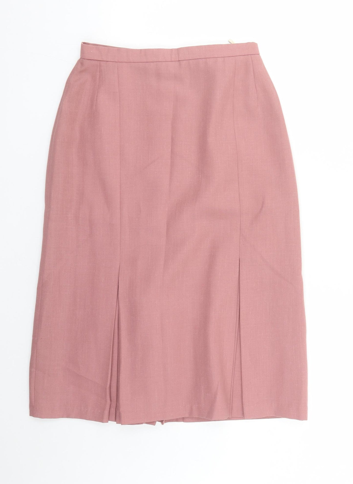 Just You Womens Pink Polyester A-Line Skirt Size 28 in Zip - Lined