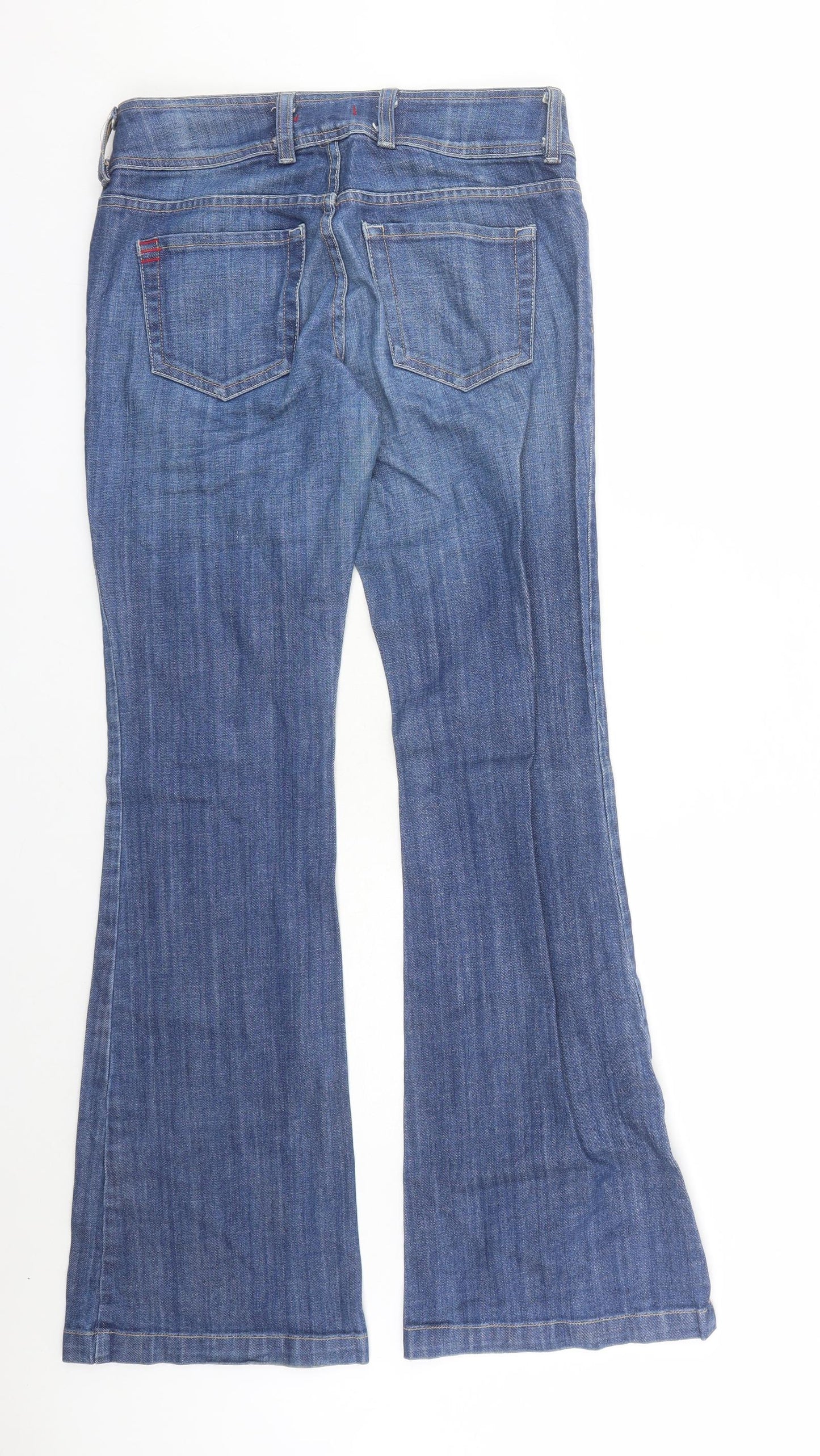 BDG Womens Blue Cotton Flared Jeans Size 32 in L33 in Regular Zip