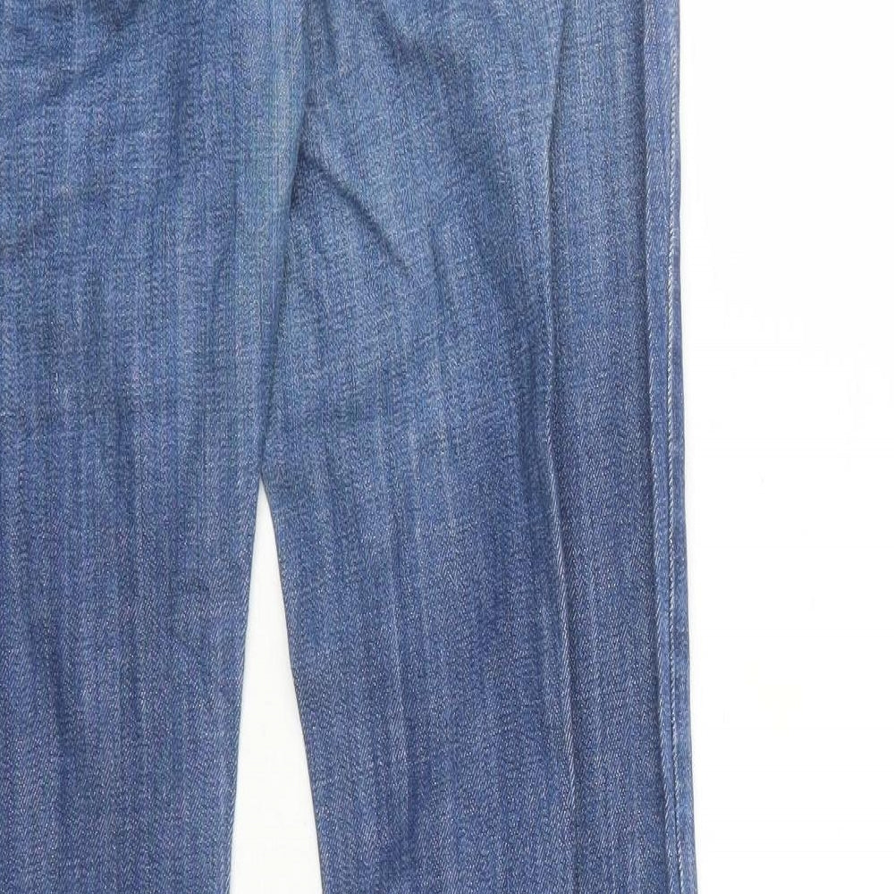 BDG Womens Blue Cotton Flared Jeans Size 32 in L33 in Regular Zip