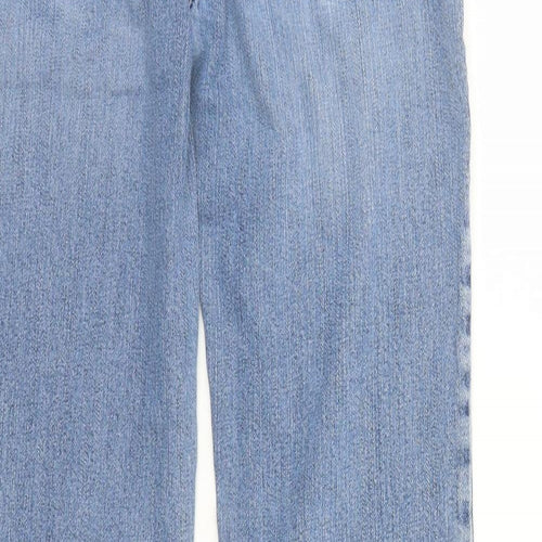 American Eagle Outfitters Womens Blue Cotton Bootcut Jeans Size 6 L30 in Regular Zip - Stretch