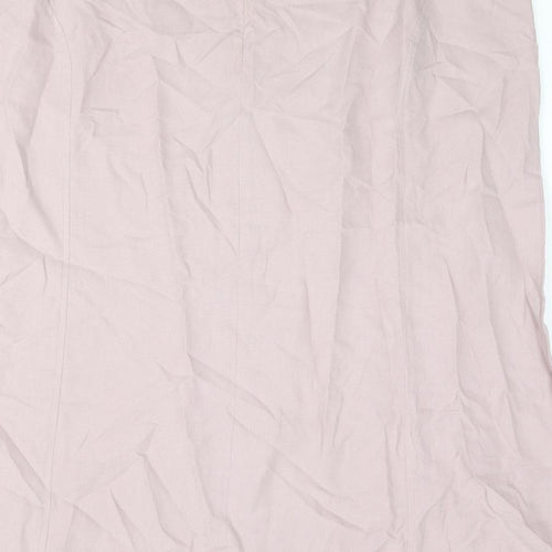 Bonmarché Womens Purple Lyocell Trumpet Skirt Size 20 Zip