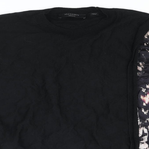 AllSaints Womens Multicoloured Crew Neck Wool Pullover Jumper Size M - Layered