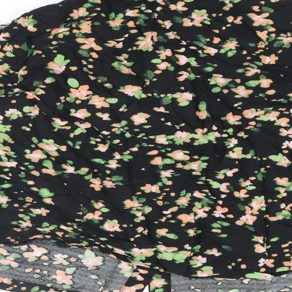 Oliver Bonas Womens Multicoloured Floral Viscose Basic Blouse Size 18 Collared