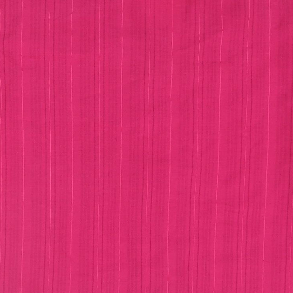 Compliments Womens Pink Striped Polyester Basic Blouse Size 16 Collared