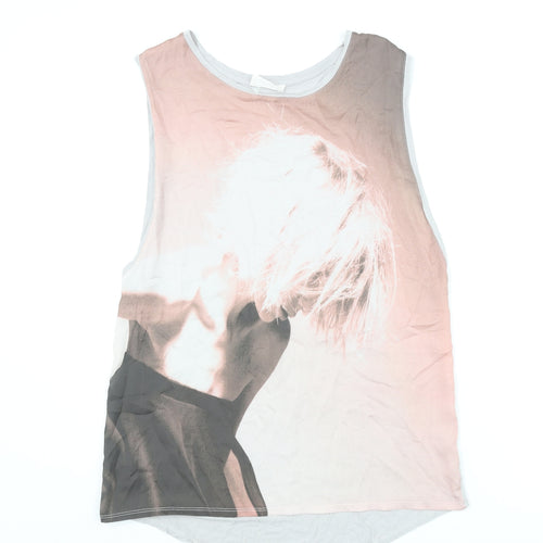 Zara Womens Multicoloured Polyester Camisole Blouse Size M Scoop Neck - Portrait