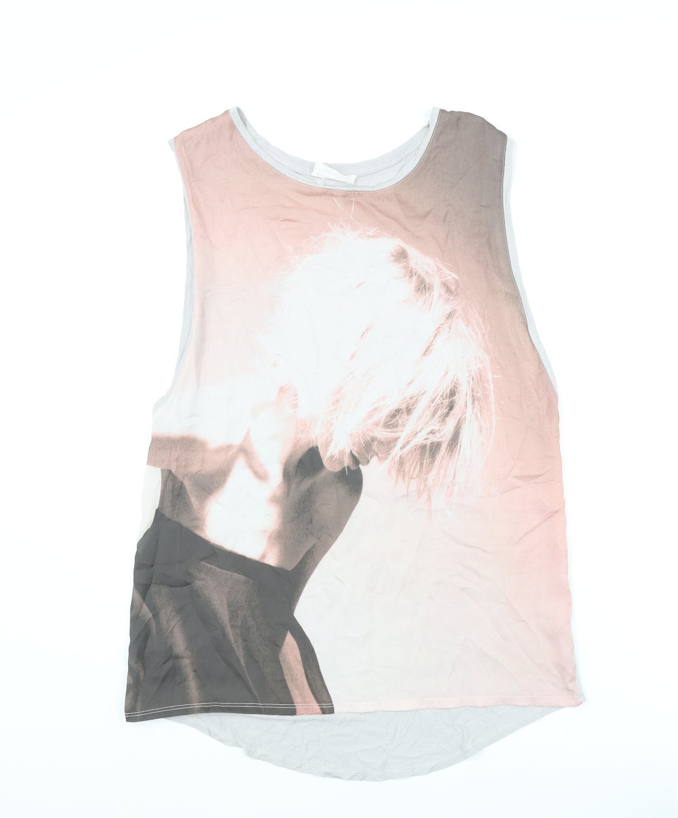 Zara Womens Multicoloured Polyester Camisole Blouse Size M Scoop Neck - Portrait